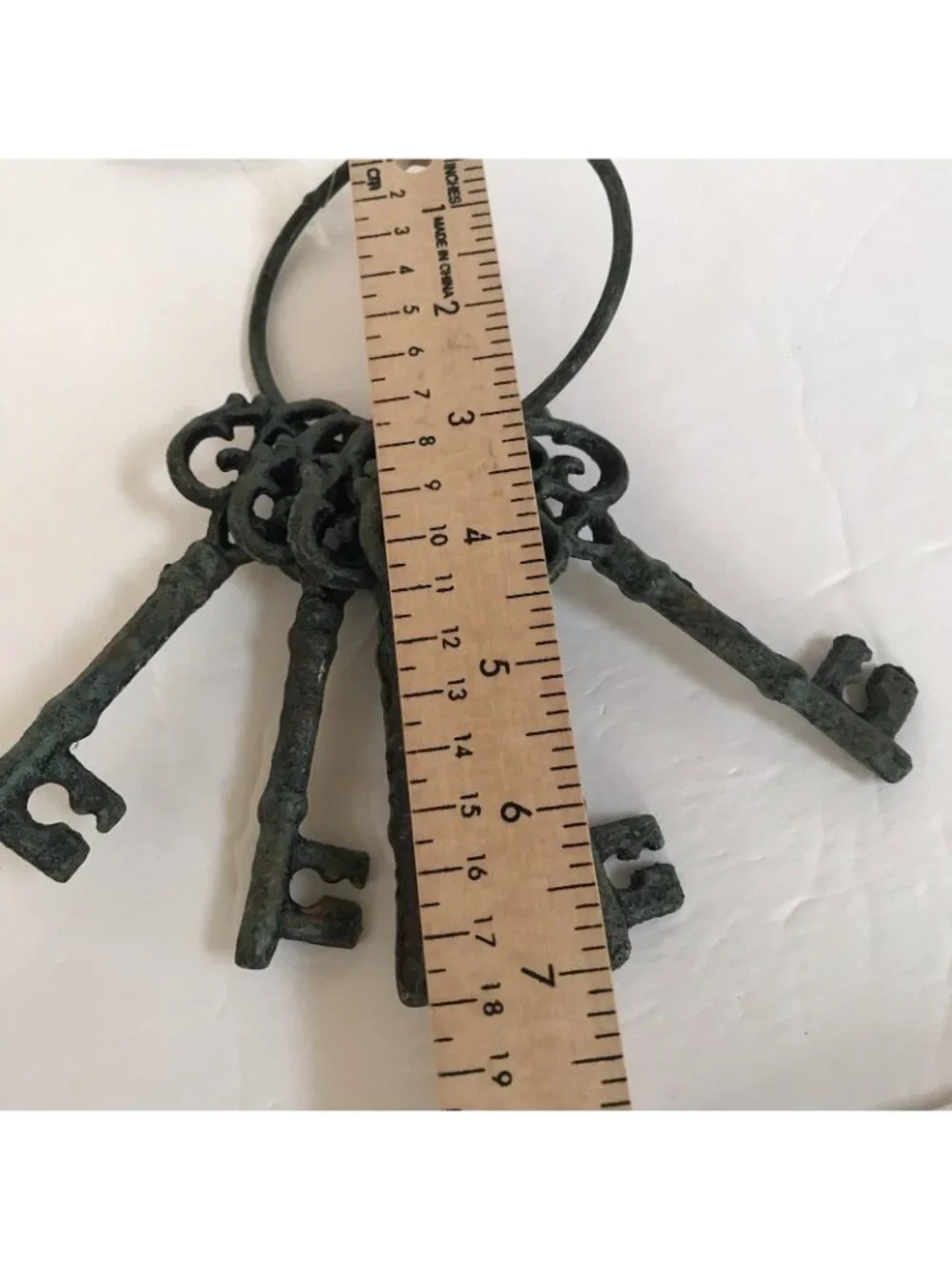 Metal Skeleton Keys Halloween Patina Iron Cottage Horror Prop Goth Victorian Art